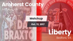 Matchup: Amherst County High vs. Liberty  2017