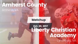 Matchup: Amherst County High vs. Liberty Christian Academy 2017