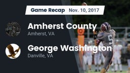 Recap: Amherst County  vs. George Washington  2017