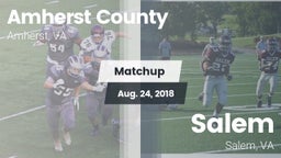 Matchup: Amherst County High vs. Salem  2018