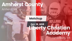 Matchup: Amherst County High vs. Liberty Christian Academy 2018