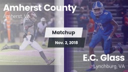 Matchup: Amherst County High vs. E.C. Glass  2018