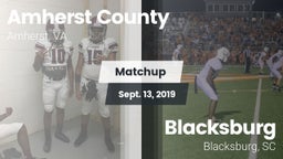 Matchup: Amherst County High vs. Blacksburg  2019