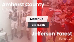 Matchup: Amherst County High vs. Jefferson Forest  2019