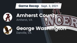 Recap: Amherst County  vs. George Washington  2021