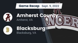 Recap: Amherst County  vs. Blacksburg  2022