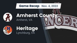 Recap: Amherst County  vs. Heritage  2022