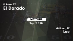 Matchup: El Dorado High vs. Lee  2016