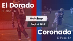 Matchup: El Dorado High vs. Coronado  2018