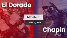 Matchup: El Dorado High vs. Chapin  2018
