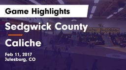 Sedgwick County  vs Caliche Game Highlights - Feb 11, 2017