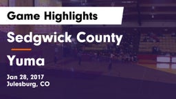Sedgwick County  vs Yuma  Game Highlights - Jan 28, 2017