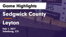 Sedgwick County  vs Leyton Game Highlights - Feb 1, 2017