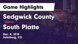 Sedgwick County  vs South Platte  Game Highlights - Dec. 8, 2018