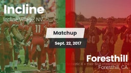 Matchup: Incline vs. Foresthill  2017