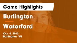 Burlington  vs Waterford  Game Highlights - Oct. 8, 2019