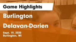 Burlington  vs Delavan-Darien  Game Highlights - Sept. 19, 2020