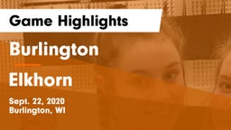 Burlington  vs Elkhorn  Game Highlights - Sept. 22, 2020