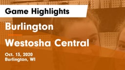 Burlington  vs Westosha Central  Game Highlights - Oct. 13, 2020