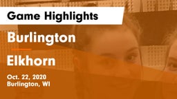 Burlington  vs Elkhorn  Game Highlights - Oct. 22, 2020