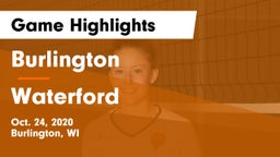 Burlington  vs Waterford  Game Highlights - Oct. 24, 2020