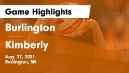 Burlington  vs Kimberly  Game Highlights - Aug. 27, 2021