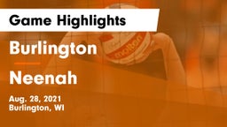 Burlington  vs Neenah  Game Highlights - Aug. 28, 2021