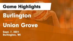 Burlington  vs Union Grove  Game Highlights - Sept. 7, 2021
