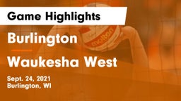 Burlington  vs Waukesha West  Game Highlights - Sept. 24, 2021