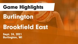 Burlington  vs Brookfield East  Game Highlights - Sept. 24, 2021