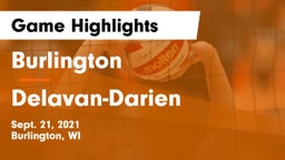 Burlington  vs Delavan-Darien  Game Highlights - Sept. 21, 2021