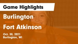 Burlington  vs Fort Atkinson  Game Highlights - Oct. 30, 2021