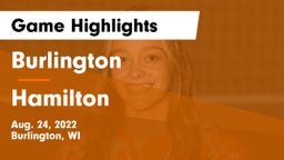 Burlington  vs Hamilton  Game Highlights - Aug. 24, 2022