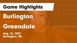 Burlington  vs Greendale  Game Highlights - Aug. 26, 2022