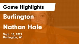 Burlington  vs Nathan Hale  Game Highlights - Sept. 10, 2022
