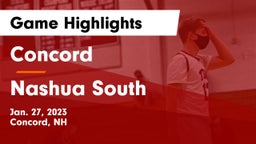 Concord  vs Nashua  South Game Highlights - Jan. 27, 2023