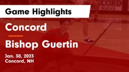 Concord  vs Bishop Guertin Game Highlights - Jan. 30, 2023
