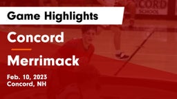 Concord  vs Merrimack  Game Highlights - Feb. 10, 2023