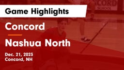 Concord  vs Nashua North  Game Highlights - Dec. 21, 2023