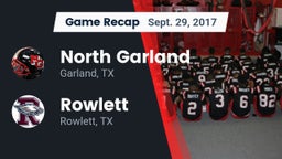 Recap: North Garland  vs. Rowlett  2017
