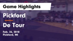Pickford  vs De Tour  Game Highlights - Feb. 26, 2018