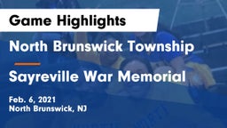 North Brunswick Township  vs Sayreville War Memorial  Game Highlights - Feb. 6, 2021