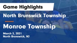 North Brunswick Township  vs Monroe Township Game Highlights - March 3, 2021