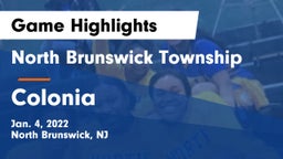 North Brunswick Township  vs Colonia  Game Highlights - Jan. 4, 2022