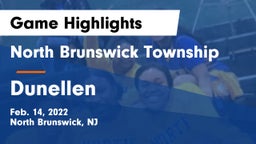 North Brunswick Township  vs Dunellen  Game Highlights - Feb. 14, 2022