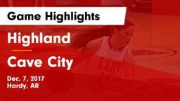 Highland  vs Cave City  Game Highlights - Dec. 7, 2017