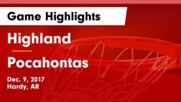 Highland  vs Pocahontas  Game Highlights - Dec. 9, 2017
