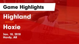 Highland  vs Hoxie  Game Highlights - Jan. 18, 2018