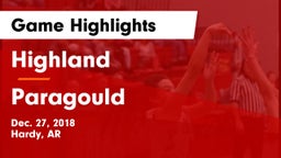 Highland  vs Paragould Game Highlights - Dec. 27, 2018
