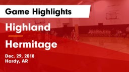 Highland  vs Hermitage Game Highlights - Dec. 29, 2018